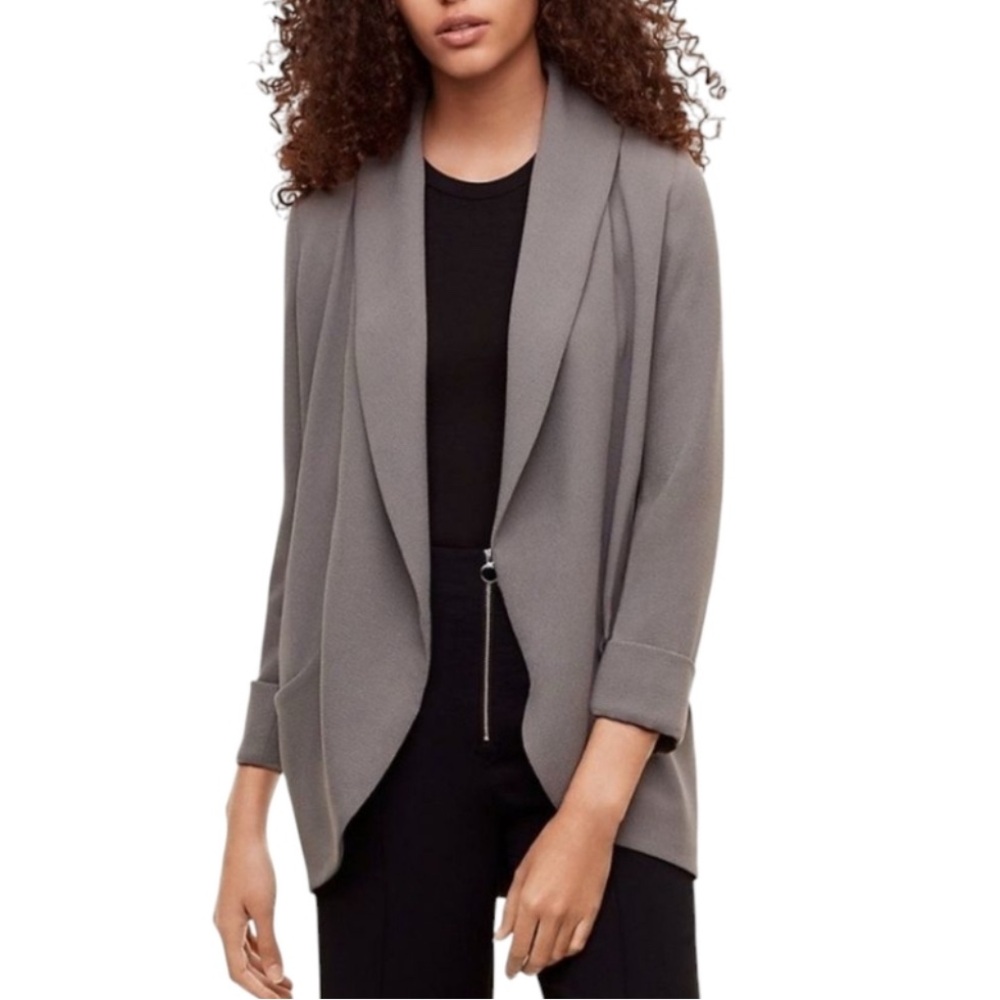 Wilfred Aritzia Gray Blazer with Notched Lapels - Size 4 - fits Med